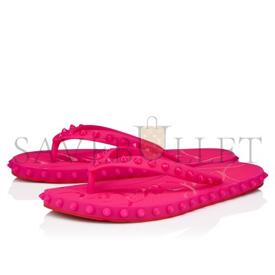 CHRISTIAN LOUBOUTIN SUPER LOUBI FLIPFLIP FLOPS RUBBER PINUP WOMEN 1230961P379